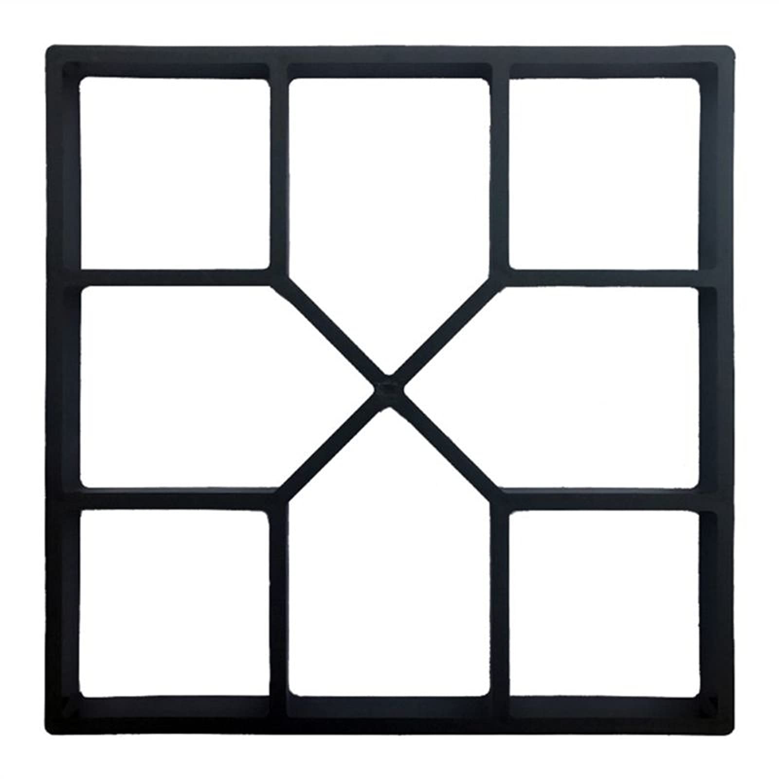 Concrete Mould Form DIY Plastic Pavement Brick Concrete Stepping Stone Cement Mould Paving Road Mold Path Concrete Slab Moulds Paving(Dark Grey)
