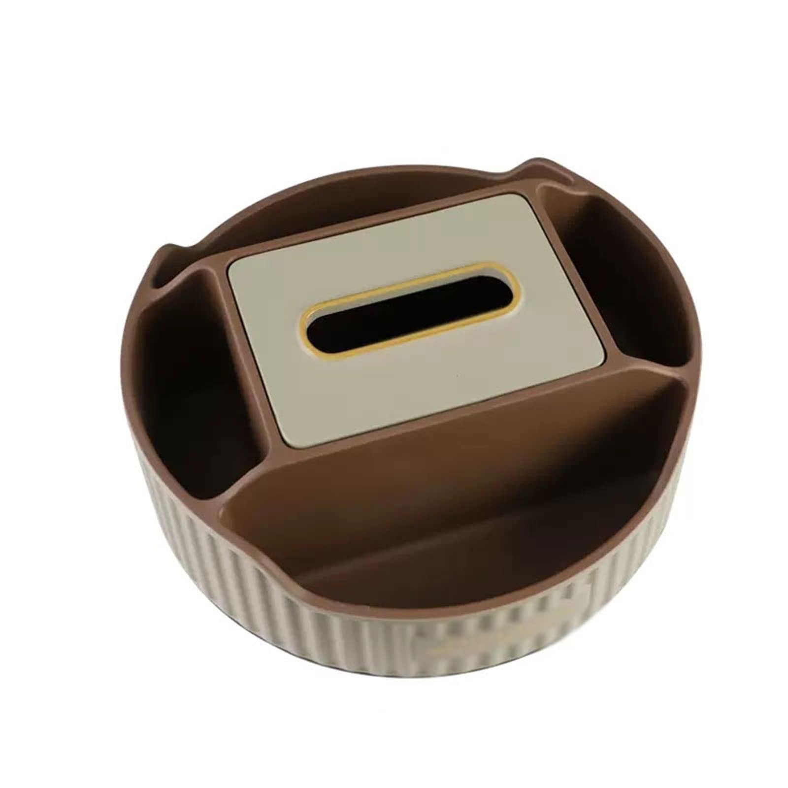 Portafazzoletti Multifunzionale Porta fazzoletti Porta fazzoletti moderno rotondo multi-spazio Scatola porta fazzoletti Soggiorno Camera da letto Ufficio Decorazione desktop Coperchio scatola fazzolet