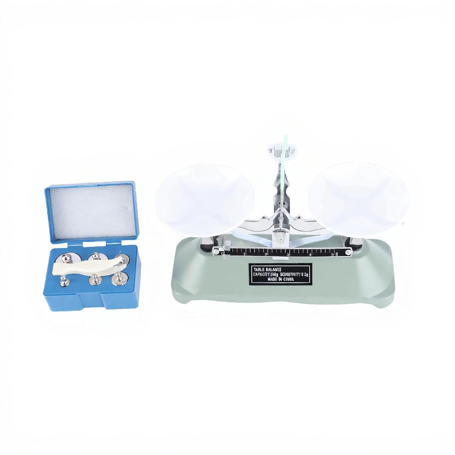 Lab Mechanical Balance Scale with Tweezers and Weights Balance roberval with Tweezers and Weights Mechanical Balances