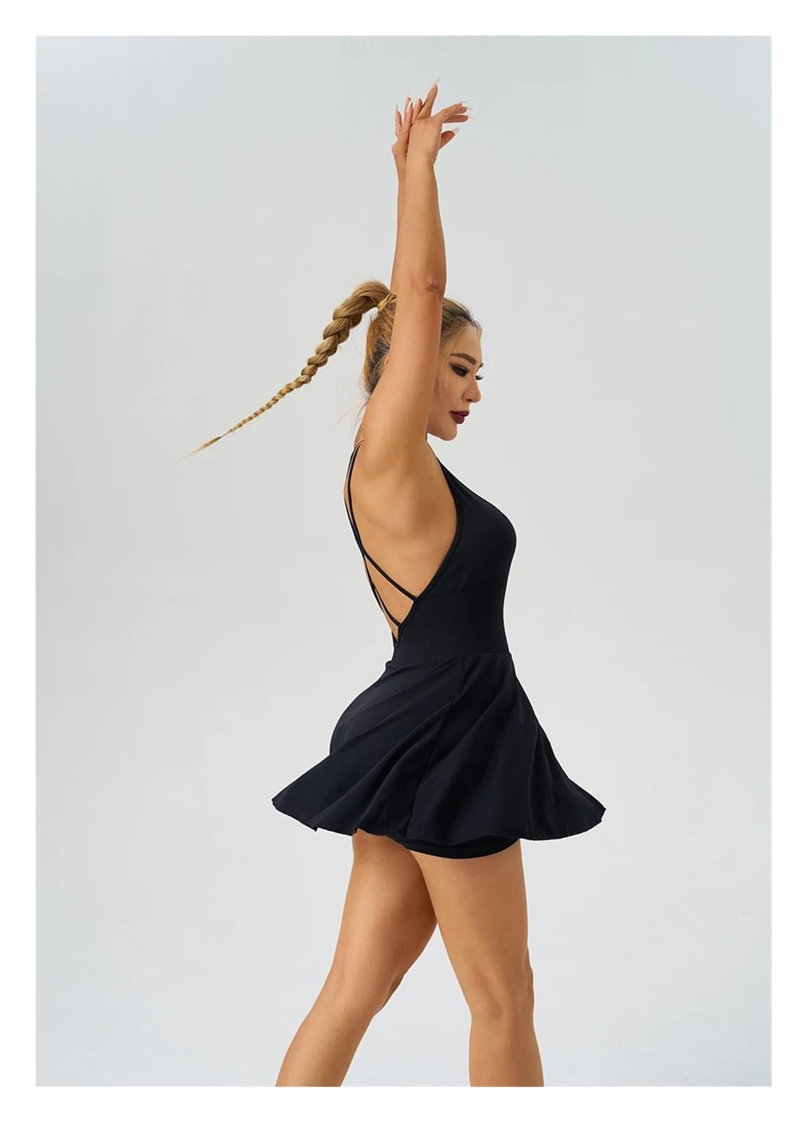 Sportkleid Sommer Tennis Wear Damen Kleider Sportswear Frau Gym BH Jumpsuit Shorts Leggings