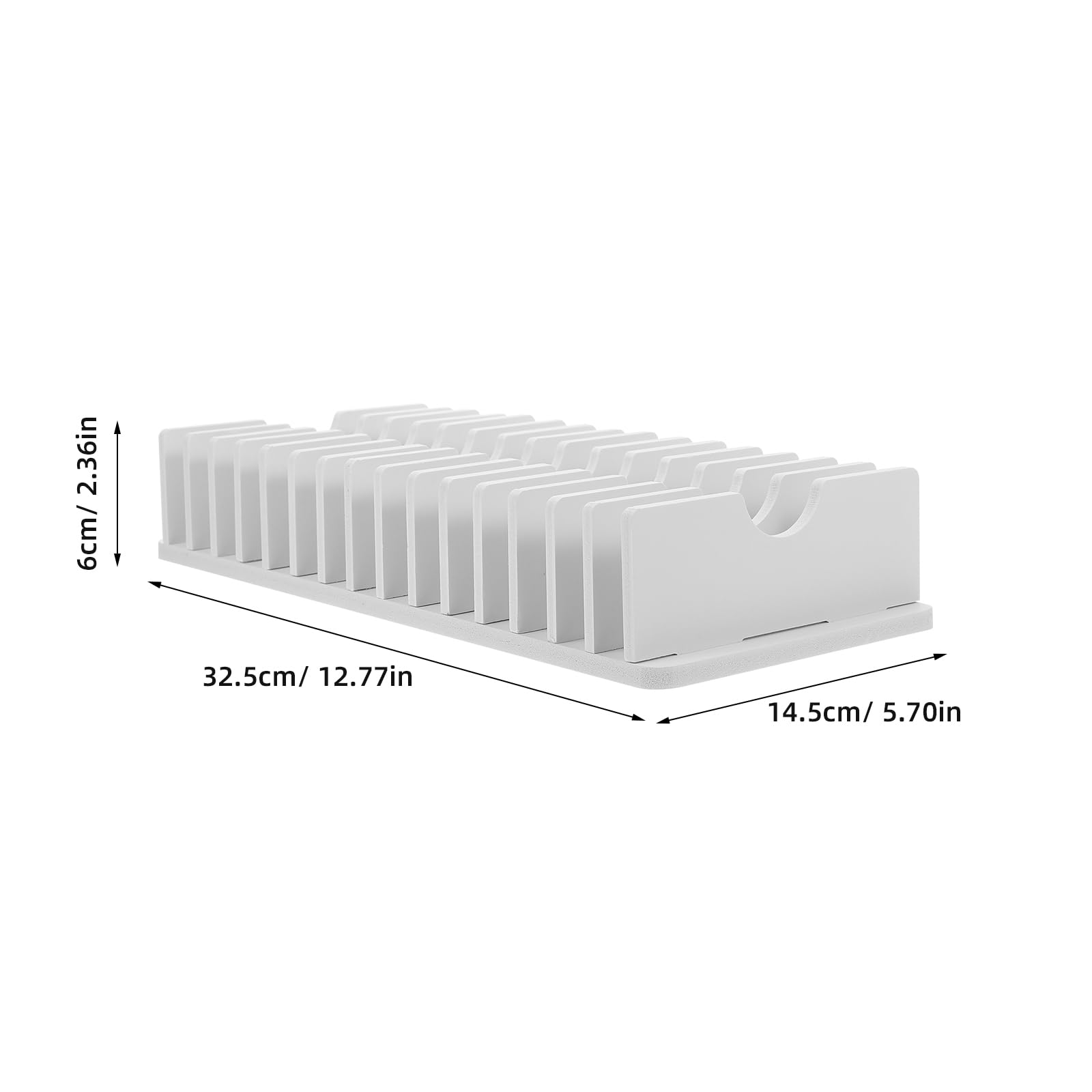 NUOBESTY Support De Téléphone Portable Pour Bureau Avec 15 Compartiments Organisateur En Pvc Pour Calculatrices Et Rangement