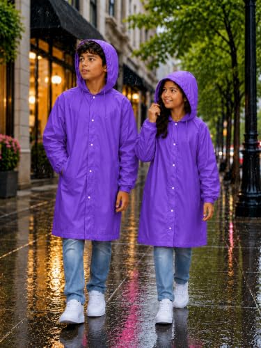 Image of Premium Kids Waterproof Raincoat | Full Coverage Hooded Rain Wear for Boys & Girls | Rainwear |