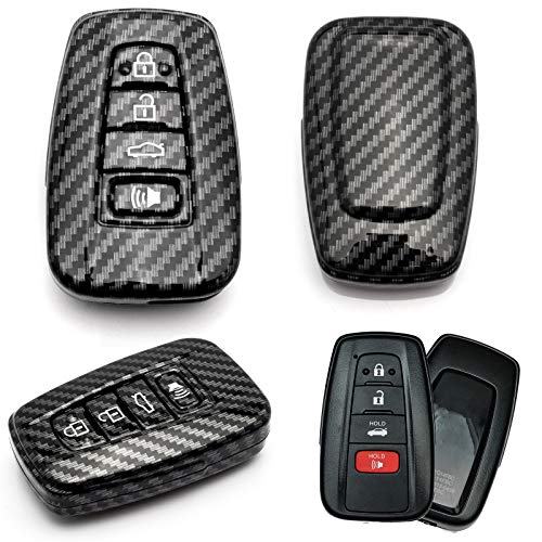 Protection clé Toyota C-HR look carbone pour vos déplacements urbains