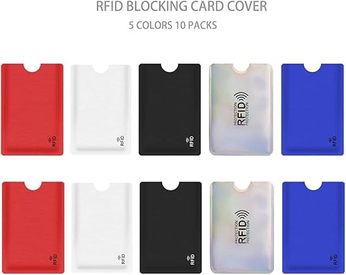 Miniatura 2 de fancyfree Fundas de bloqueo RFID, prevención de robo de identidad RFID, fundas para tarjetas de crédito RFID, fundas para tarjetas de diseño delgado