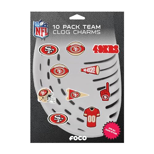 FOCO San Francisco 49ers NFL Team Clog Shoe Charms - 10 Pack by FOCO - Used condition - Image 5