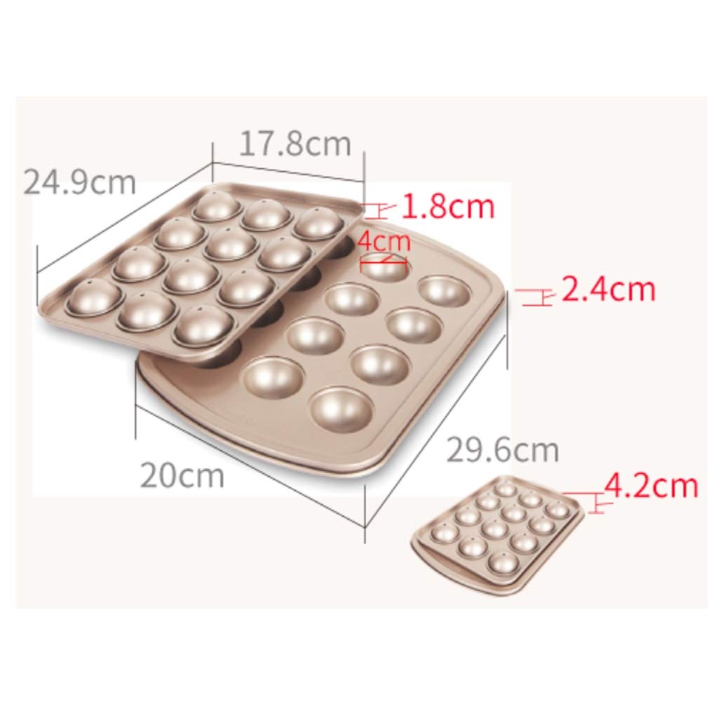 Cake Mold Champagne Gold Non-Stick Okrągły DIY Lollipop Czekoladowy Ciasto Chleb Formy Gospodarstwa Domowa Forma do pieczenia