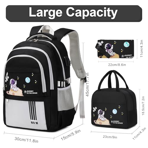 Image of ACESAK Astronaut Backpack for Boys - Boy Backpack Schoolbag with Lunch Bag