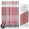 Wismee-12-Colors-Lip-Liner-Professional-Matte-Lip-Liner-Pencil-Set-with-Sharpener-Waterproof-Long-Lasting-Smooth-Natural-Filler-Contour-Shaping-Lip-Makeup-for-Woman-Soft-Lip-Liner-Pen-Makeup-Cosmetic Wismee 12 Colors Lip Liner Professional Matte Lip Liner Pencil Set with Sharpener Waterproof Long Lasting Smooth Natural Filler Contour Shaping Lip Makeup for Woman Soft Lip Liner Pen Makeup Cosmetic