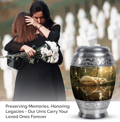 Image of Bear Urn - Urn for Ashes - Cremation Urns for Human Ashes Adult Male - Cremation Urns for Burial - Urns for Ashes Adult Female - (10 inch Pack of 1)