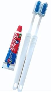 PRAKARTI Hotel Dental Kit twin toothbrushes and 1 toothpaste (Set of 100) Price In India