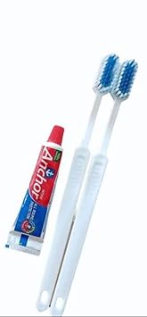 Hotel Dental Kit twin toothbrushes and 1 toothpaste (Set of 100)