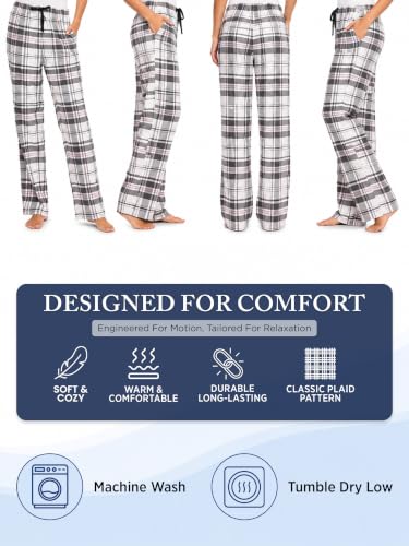 Image of Ashford & Brooks Women's Super Soft Flannel Plaid Pajama Sleep Pants