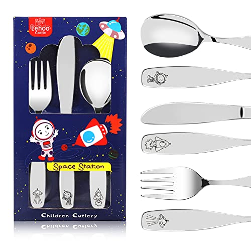 Exzact Couverts pour enfants en inox - 6 Pièces: 2 x Fourchettes, 2 x Couteaux, 2 x Cuillères Exzact Couverts pour enfants en inox - 6 Pièces: 2 x Fourchettes, 2 x Couteaux, 2 x Cuillères