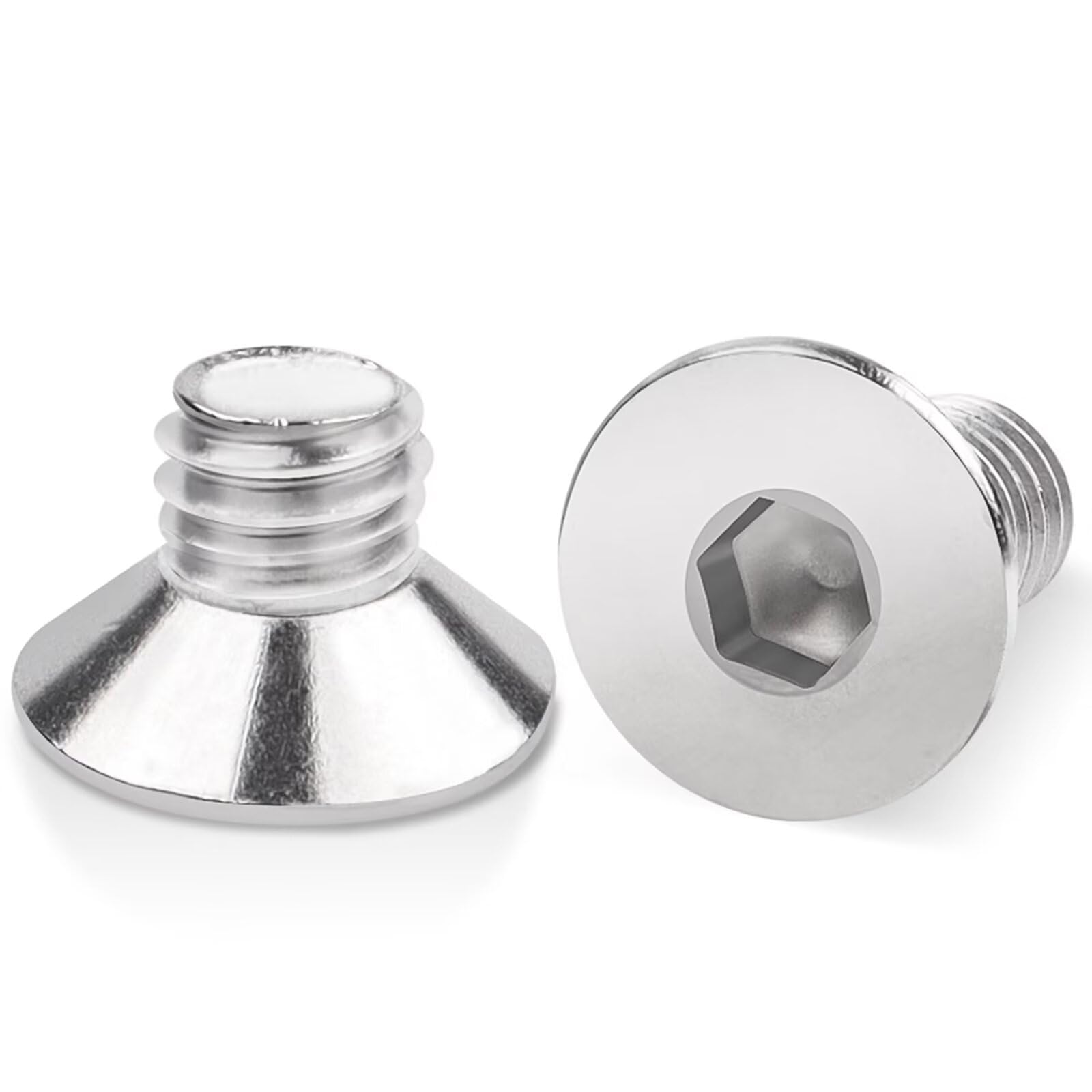 100 Stück M3x8mm Senkkopfschrauben Edelstahl, Leryati Din 7991 A2 V2A Senkkopf Innensechskant Senkschrauben Genannt, Senkschraube mit Innensechskant Vollgewinde Senkkopfschrauben mit Metrischen