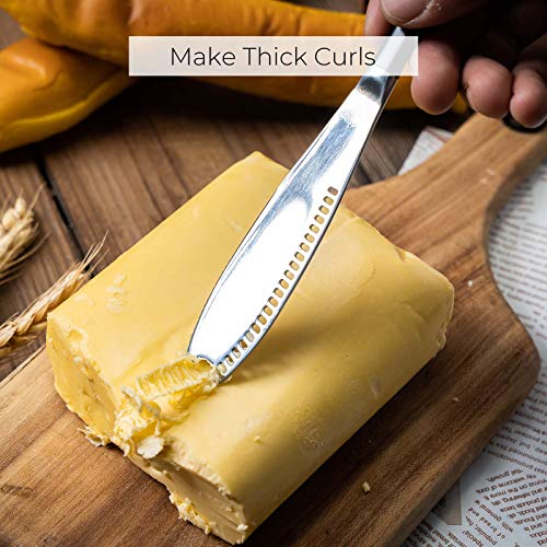 image for GENRICE 2 PCS Butter Knife for Cold Butter Stainless Steel Butter Knif