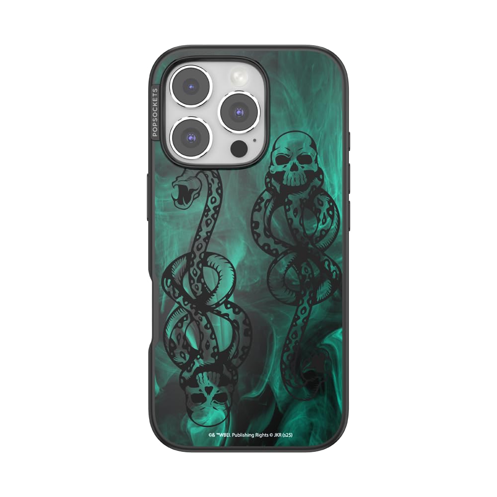 PopSockets iPhone 16 Pro Case Compatible with MagSafe, Phone Case for iPhone 16 Pro, Wireless Charging Compatible, Case Only - Harry Potter - Dark Mark