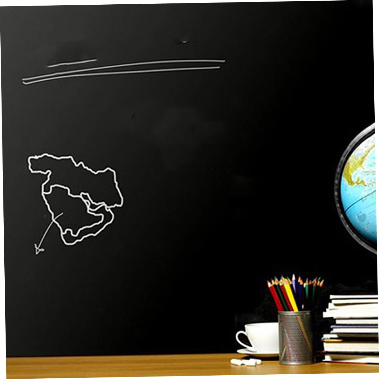 Blackboard Sticker Pvc Schwarz Abwischbar Halloween Geschenkideen