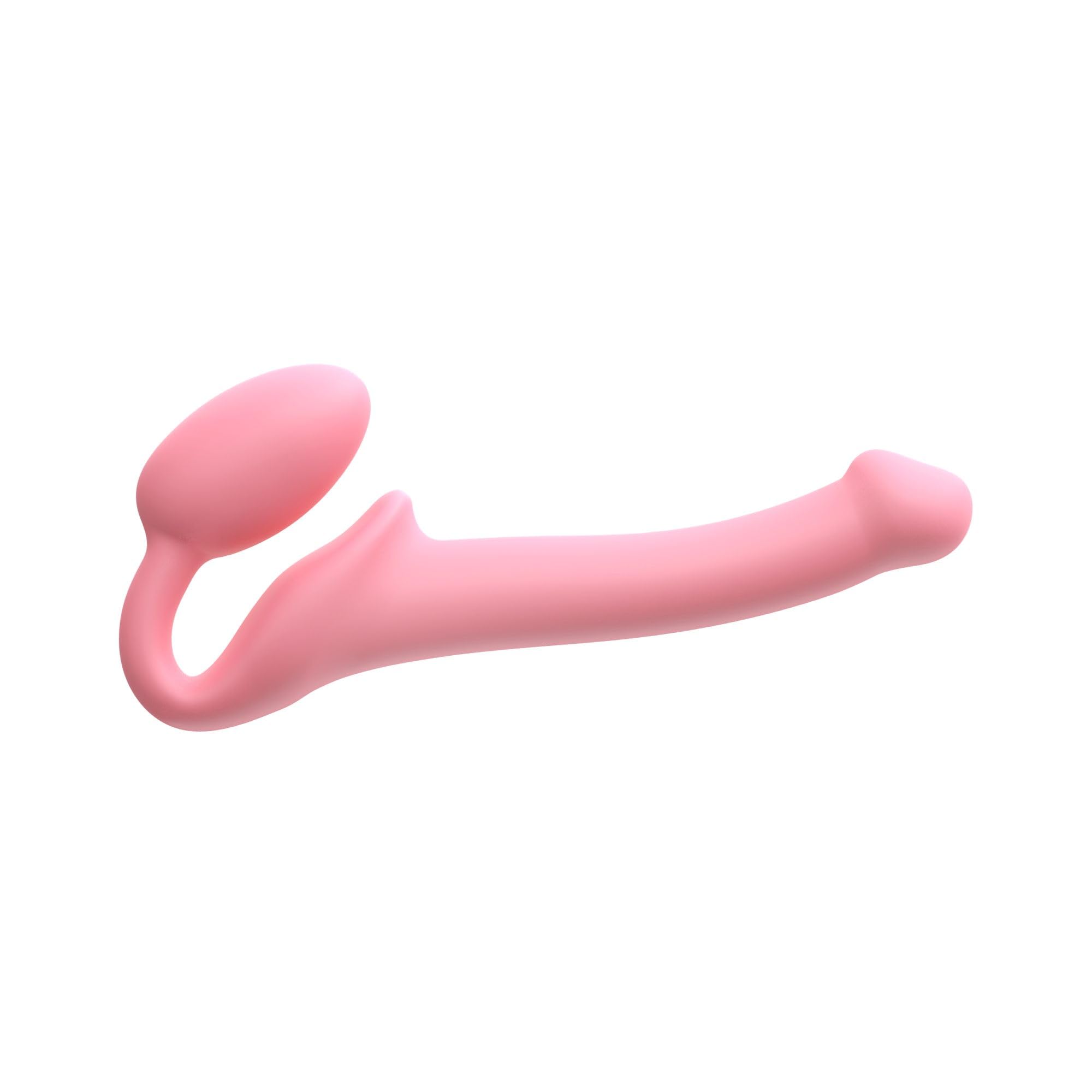 Strap-On-Me Strap-on Classico Nuova Versione – Sex Toy in Silicone Morbido, Tripla Stimolazione (Vaginale, Anale & Clitoridea) – Con Uovo Ultra Morbido, Collo Flessibile, Design Ergonomico