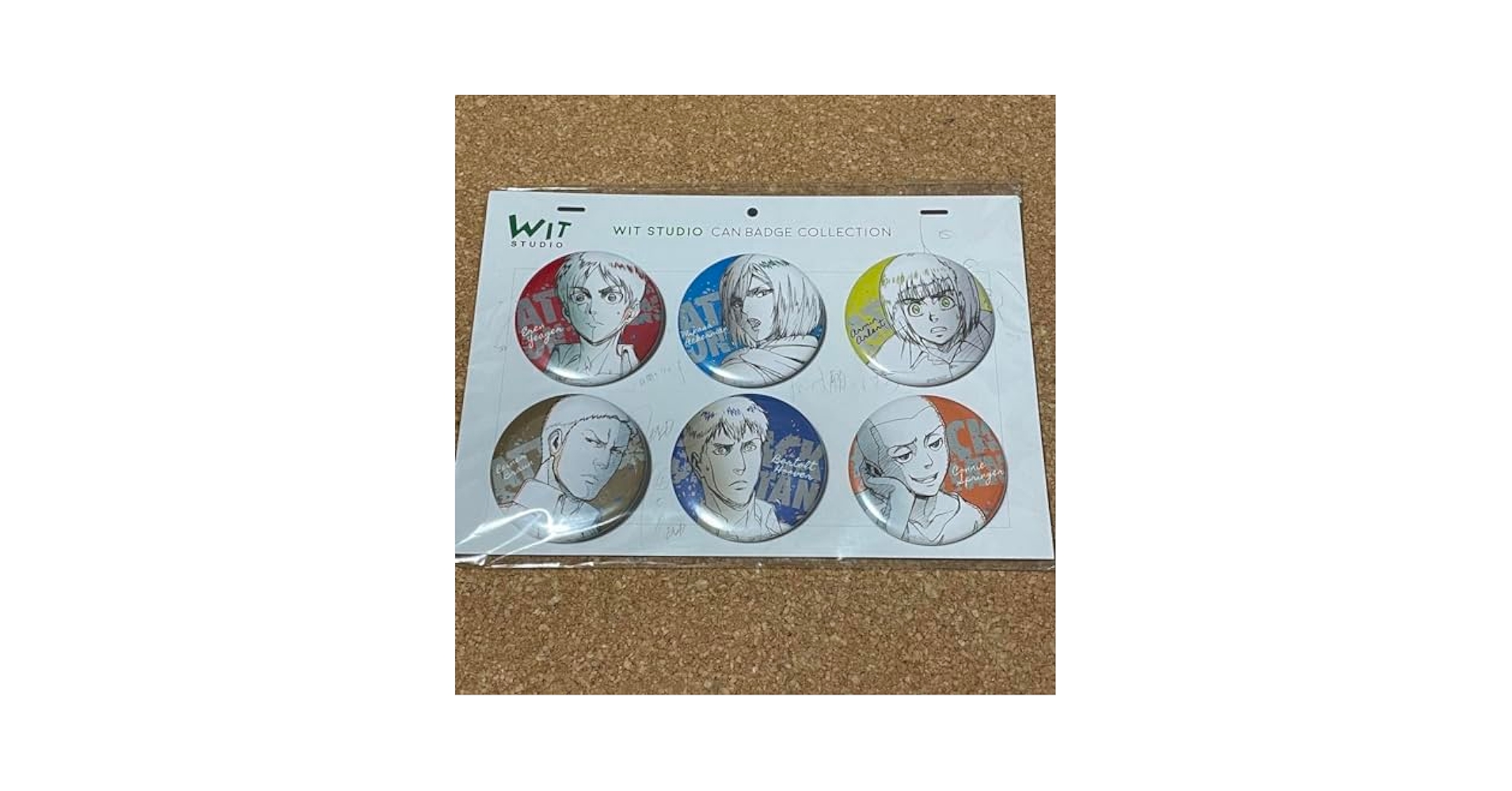 Amazon | 進撃 wit 缶バッジ エレン ライナー ベルトルト