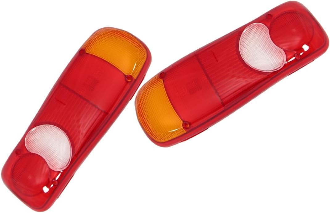 Lot de 2x Cabochon de Feux Arrière Feu Arrière En Verre Compatible avec Peugeot Boxer Opel Movano Citroën Jumper Renault Master Fiat Ducato VW Transporter T5 T6 Nissan Capstar Mercedes Sprinter DAF