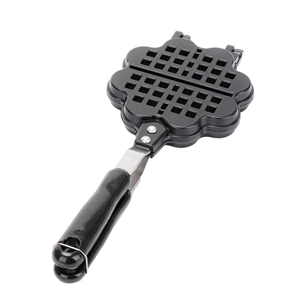 UJEAVETTE Heart Shape Waffle Maker Mould Press Plate Bread Baking Tool Mold Cake-image-39