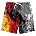 Ragazzi Fuoco Che nuotano Trunks Hawaii Swim Shorts Arcobaleno Fiamma Pantaloni da Tavolo per la Vacanza in Spiaggia Surf Informale 12-14 Anni