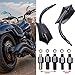 JMTBNO Universal 8MM 10MM Motorcycle Mirrors Rear View Black Compatible with Street Bike Sports Bike Chopper Cruiser Touring