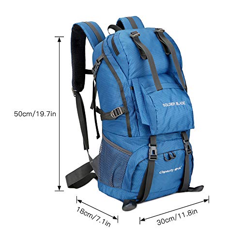 Honelife 50L Camping Caminhadas Mochila Pacote de montanhismo de grande capacidade Mochila de viagem