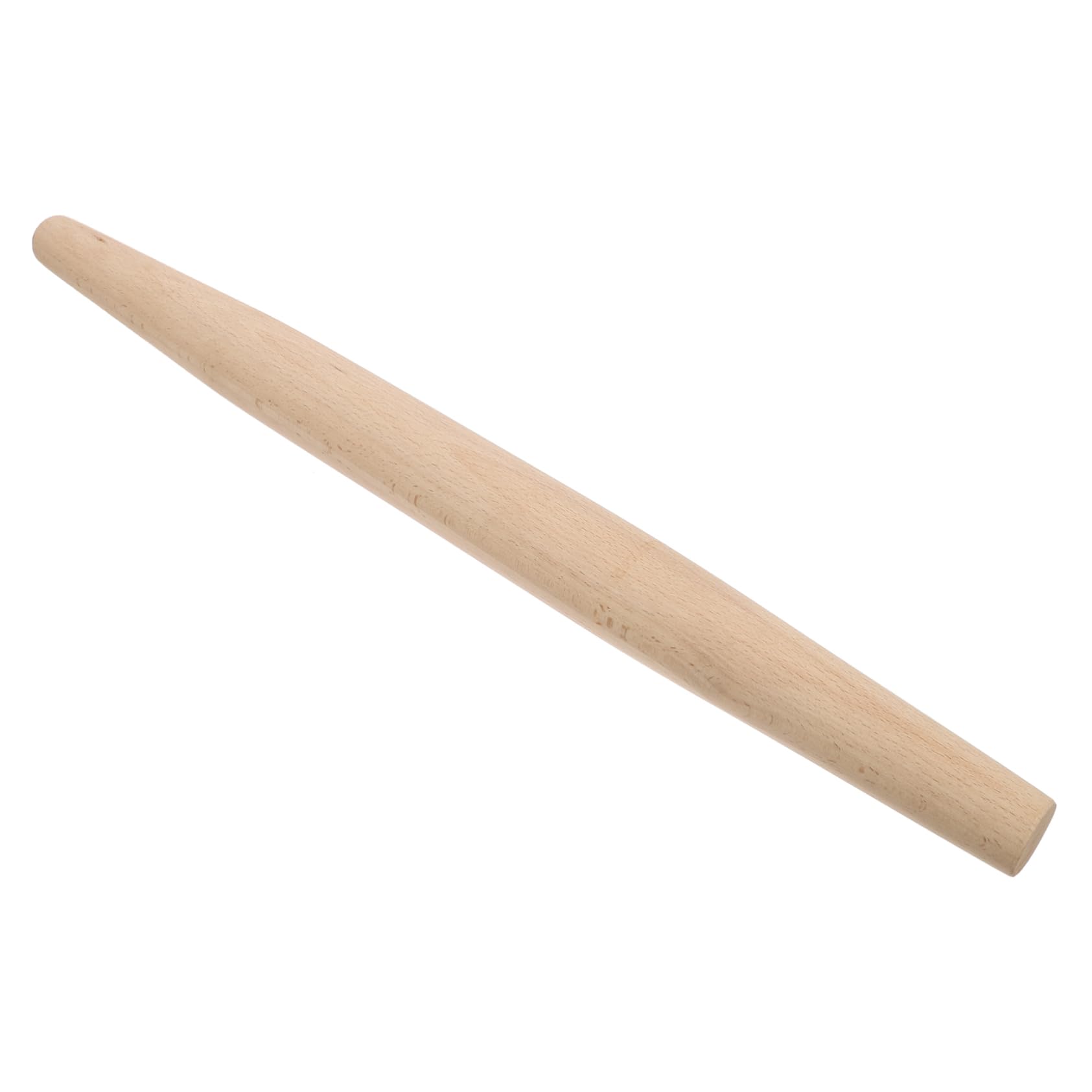 Rodillo de Masa Alargado de Madera de Haya, Dos Puntas Cónicas