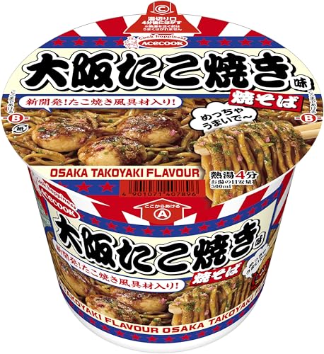 エースコック 大阪たこ焼き味 焼そば 110g ×12個のサムネイル