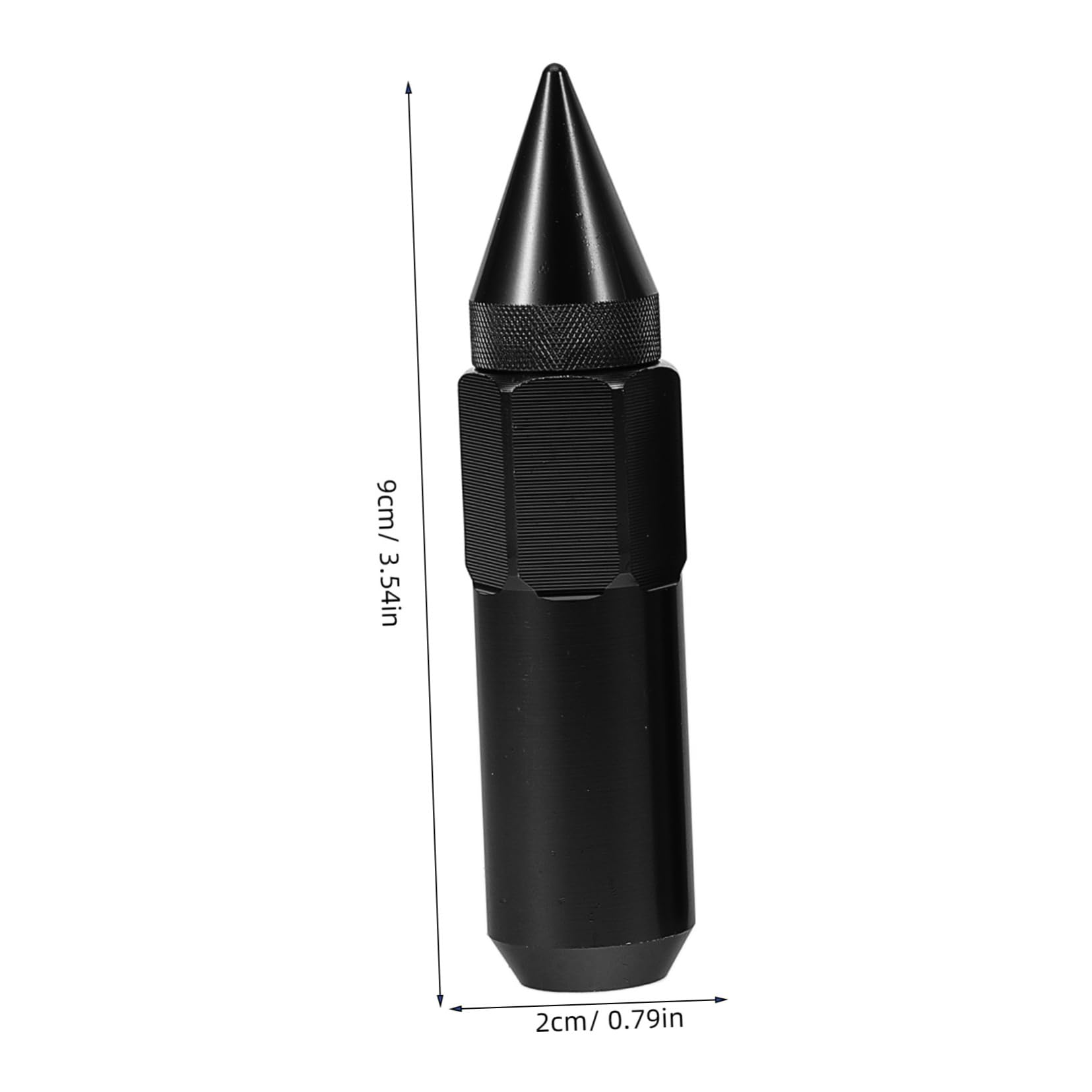 ULTECHNOVO Cache-écrous de Roue de Voiture 20 Pièces en Aluminium Noir Solides et Fiables pour Jantes Auto et Accessoires Automobiles