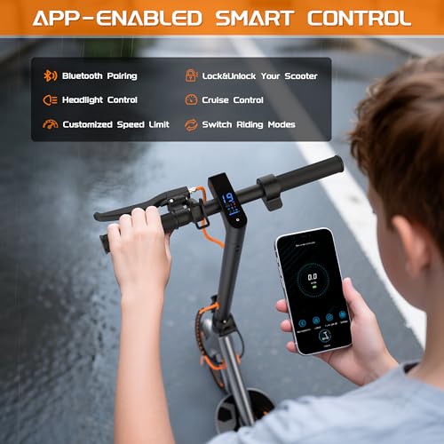 Image of MAXSHOT Electric Scooter for Adults, 8.5 /10 /14 inch Tires, 19 /22Mph, 350W /500W Motor, 21-28 Miles Range, Folding E-Scooter with Dual Suspension,APP Contro