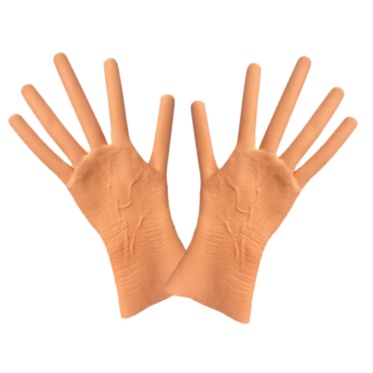 TENDYCOCO 1 Pair Halloween Hot Dog Mittens Costume Props Black Costume Gloves Cosplay Props Items Finger Costume Halloween Gothic Full Finger Gothic Gloves Demon Hands Gloves Furry Emulsion