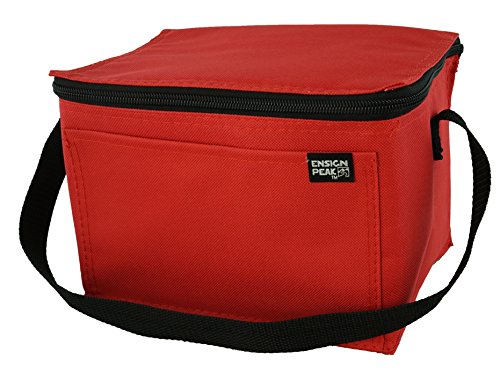 Ensign Peak Basic 6-can Insulated Cooler (Red)