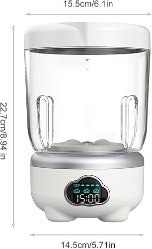 Miniatura 6 de Lavadora de ropa interior, pantalla digital de 1.6 L, lavadora de ropa interior, para calcetines, telas delicadas, toallas, lavandería, apartamento,