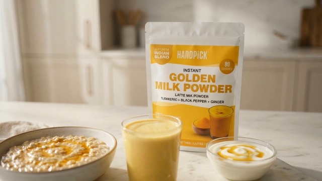 Amazon.com : HANDPICK Golden Milk Powder with Turmeric - (7oz, 80