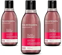 Óleo Corporal e Capilar de Rosa Mosqueta 100ml Farmax • 3 unidades