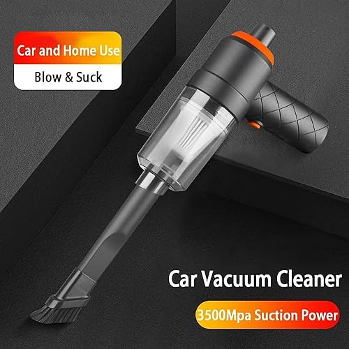 Image of Revin Enterprise 2 in 1 Vacuum Cleaner 120W||Handheld Vacuum Car Cleaner Air Duster Wireless Rechargeable Home Pet Hair Vacuum| Portable USB (Multi Color)
