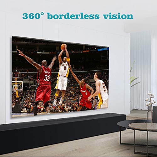 Pantalla de proyector de 100 pulgadas para pared con diseño sin bordes 16:9 3
