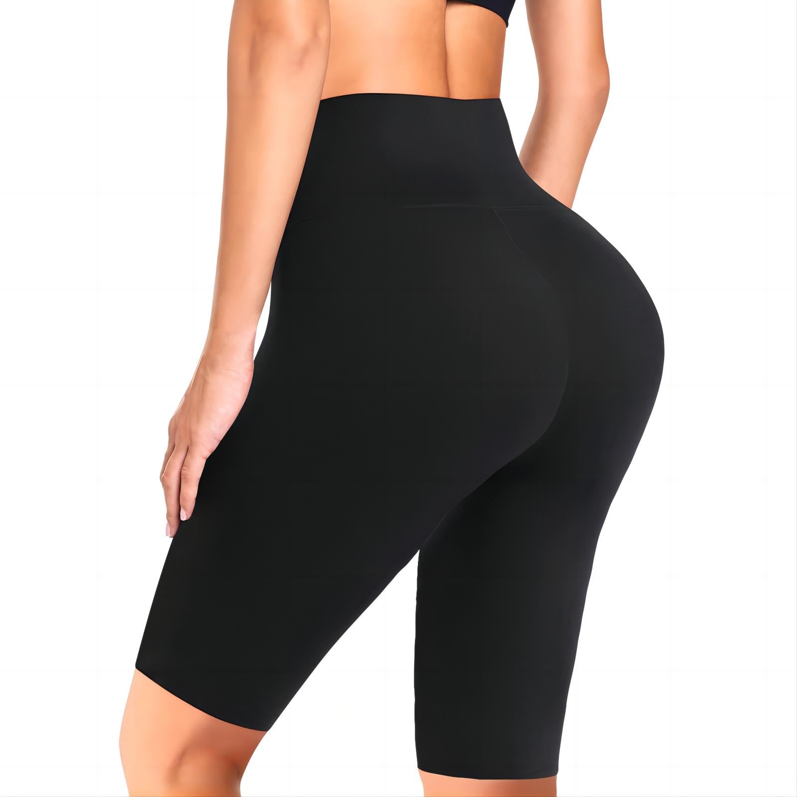 Flintronic Pantaloncini Sportivi Donna, Leggings Push Up Donna Corti, Pantaloncini Palestra Donna, Pantaloncini Donna Sportivi,Pantaloncini Corti a Vita Alta Elastici/Morbido per Fitness Yoga Ciclismo