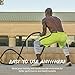POWER GUIDANCE Battle Rope, 1.5/2 Inch Diameter Poly Dacron 30, 40, 50Ft Length Exercise Equipment for Home Gym & Outdoor Workout, Battle Rope Anchor Included