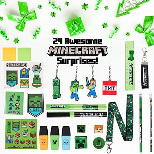 Minecraft Advent Calendar 2022, Stationery Advent Calendar Kids, Gamer Gifts Christmas