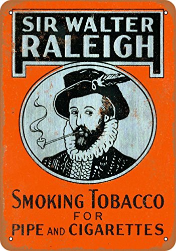 RetroRust 1937 Sir Walter Raleigh Tobacco sign