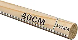 Avuk Pet Combo 10 Poleiro Bastão de Madeira Pinus 12mm (40cm) para Pássaros