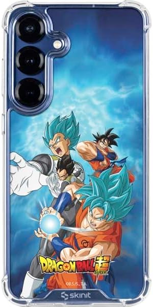 Skinit Clear Phone Case Compatible with Galaxy S25 - Officially Licensed Dragon Ball Super Goku Vegeta Super Ball Design