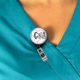 SCRAPHEART CNA Badge Reel, CNA ID Holder, Nurse Badge Reel, Certified Nursing Assistant Gift, CNA Medical Badge Reel, National Nursing Assistant Week Badge Clip