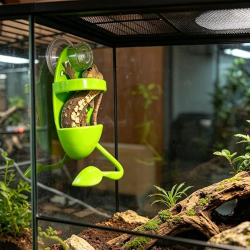 Genérico Lizard Hydration Station- Durable Mounted Bowl, Convenient Climbing Pet Feeder, Practical Enclosure Supplies | Vielseitige Auspuffsicherung, zuverlässige Lebensraumverbesserung für-2