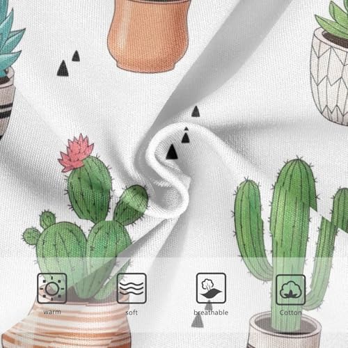 Cacti Succulents Pots Toddler Cotton Underwear, Girls Underwear, 2T–8 Years3
