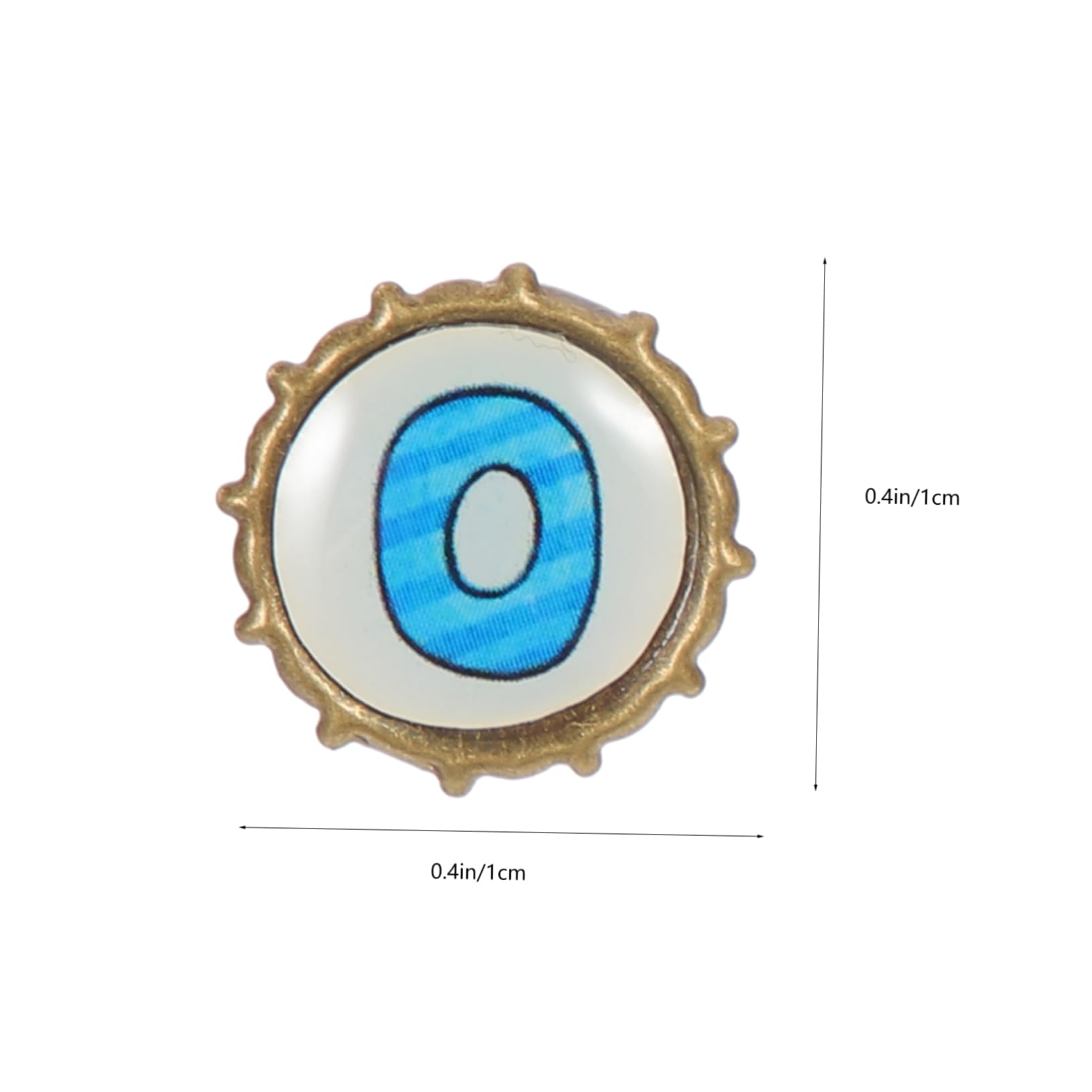 CIMAXIC Flat Top Brads Paper Fasteners 100pcs Metal Craft Brads Two-Leg Mini for Scrapbooking