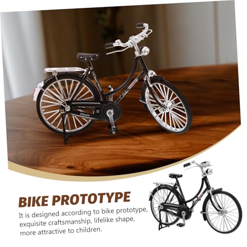 HOUDERCO レトロスル合ミニ自転車模型 インテリア装飾 置物 オフィス リビング 書斎用 の創造力と認識力を育む耐久モデル